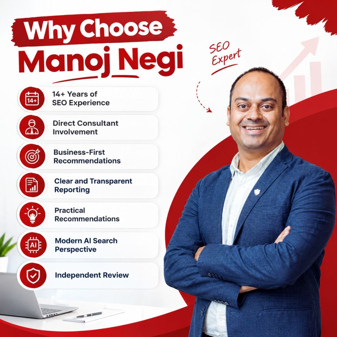 Why Choose Manoj Negi for SEO Audit Services